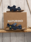 Preview: neu Naturino  Sandalen  Gr. 28  "Himmel" dunkelblau weiße Nähte 