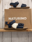 Preview: neu Naturino  Sandalen  Gr. 28  blau mit Rosetten Spring Nappa 