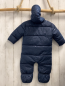 Preview: Name it  Winteroverall Gr. 74  blau Sterne weißes Teddyfutter 