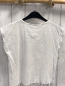 Preview: H&M  T-Shirt  Gr. 146/152  weiß schwarze Palmen Schrift silber Glitzer  Fransensaum