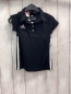 Preview: Adidas  Sportshirt Gr. 116  schwarz weiße Streifen 