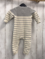 Preview: GAP  Overall Gr. 80  beige graue Streifen Strick