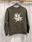 Preview: H&M Pullover Gr. 146  oliv weiße Schrift