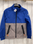 Preview: H&M  Softshelljacke  Gr. 146/152  blau + grau hellgrau meliert schwarzer Bund 