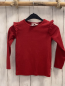 Preview: H&M  Pullover  Gr. 116  rot Strick Glitzer Rüschen