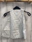 Preview: Vertbaudet  Kleid  Gr. 80  weiß hellblau goldener Muscheldruck