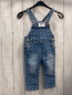 Preview:   Latzhose Gr. 80  blau Jeans weiße Punkte 