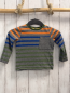 Preview: Esprit  Langarmshirt  Gr. 92  grau orange blau kiwi Streifen 