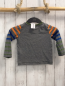 Preview: Esprit  Langarmshirt  Gr. 92  grau orange blau kiwi Streifen 