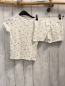 Preview: 2tlg Petit Bateau  T-Shirt + Shorts  Gr. 116  weiß bunte Blumen 
