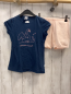 Preview: 2tlg Schiesser  T-Shirt + Shorts  Gr. 116  blau orange Schwan + orange weiße Streifen 