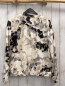 Preview: Calvin Klein Jeans  Jacke Gr. S beige hellgrau grau schwarze Blumen goldene Reißverschlüsse 