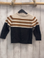 Preview: H&M  Pullover  Gr. 98  beige braune Streifen + grau Strick 