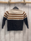 Preview: H&M  Pullover  Gr. 98  beige braune Streifen + grau Strick 