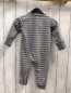 Preview: Feetje  Schlafanzug  Gr. 74  grau hellgraue Streifen weiße Schrift 