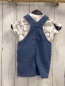 Preview: 2tlg  T-Shirt + Latzshorts  Gr. 62  weiß blaue Tiere + blaue 