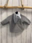 Preview:   Strickjacke  Gr. 68  hellgrau Kapuze Plüschfutter 