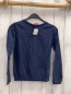 Preview: Manguun  Pullover  Gr. 140  blau Strick silber Pailettenstern 