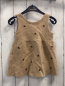 Preview: Zara  Kleid  Gr. 92  sand  Strick braune Blumen 