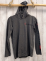 Preview: Chiemsee  Langarmshirt  Gr. 152  grau Kapuze Schrift 