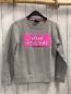 Preview: Petrol Industries  Pullover  Gr. 140  grau Pailettenrechteck mit Schrift 
