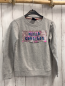Preview: Petrol Industries  Pullover  Gr. 140  grau Pailettenrechteck mit Schrift 