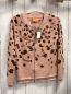 Preview: Scotch & Soda  Strickjacke  Gr. 140  lachs golden Glitzer + schwarz oliv leoprin 