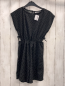 Preview: Zara  Playsuit  Gr. 140  schwarz Struktur weiße Punkte 