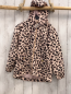Preview: H&M  Jacke  Gr. 134  zartlachs schwarz rosa leoprint kapuze 