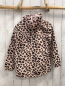 Preview: H&M  Jacke  Gr. 134  zartlachs schwarz rosa leoprint kapuze 