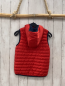 Preview:   Weste Gr. 128  rot blauer Bund + blaues Futter 