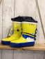 Preview: neu Gummistiefel  Gr. 25  gelb Planeten grauer Bund 