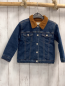 Preview: Zara  Jeansjacke  Gr. 98  blau Jeans brauner Teddykragen 