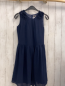 Preview: jakoo Kleid  Gr. 164  blau zweilagig Rosetten an den Schultern 