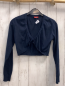 Preview: Fitz  Strickjacke  Gr. 164  blau Rüschenbund 