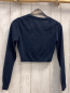 Preview: Fitz  Strickjacke  Gr. 164  blau Rüschenbund 