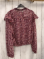 Preview: Tally Weijl  Bluse  Gr. 152  weinrot Blumen leicht transparent 