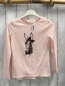 Preview: neu H&M  Langarmshirt  Gr. 134/140  rosa schwarzer Hase 