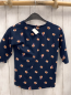 Preview: T-Shirt  Gr. 140  blau Meerschweinchen 