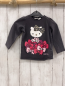 Preview: H&M  Langarmshirt  Gr. 80  grau Hello Kitty bunte Schleifen 