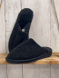 Preview: neu  Hausschuhe  Gr. 37  schwarz mit Glitzer + Fellfutter 
