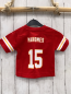 Preview: Nike  Sportshirt  Gr. 80  rot + weiß gelbe Streifen NFL