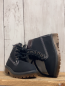 Preview:  Boots  Gr. 22  schwarz weiße Nähte brauner Bund Teddyfutter 