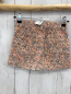Preview: H&M  Rock Gr. 104  creme Feinkord bunte Blumen Bund verstellbar 