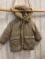 Preview: Zara  Winterjacke  Gr. 104  sand Kapuze mit abtrennbarem Fellbund 