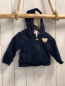 Preview: Steiff  Sweatjacke  Gr. 74  blau Kapuze beige Teddyfutter 