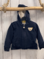 Preview: Steiff  Sweatjacke  Gr. 74   blau Kapuze Teddyfutter 