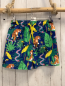 Preview: H&M Badeshorts Gr. 134  blau grüne Blätter Tiger Schlangen Kordel