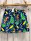 Preview: H&M Badeshorts Gr. 134  blau grüne Blätter Tiger Schlangen Kordel