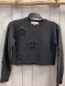 Preview: Zara  Pullover  Gr. 146  grau Strick Sterne 